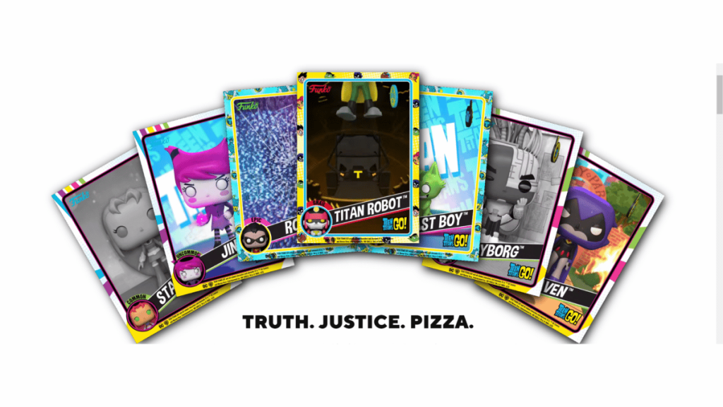 Funko Pop! Release Teen Titans Digital Collectible NFTs Teen Titans Digital Funko Pop Packs