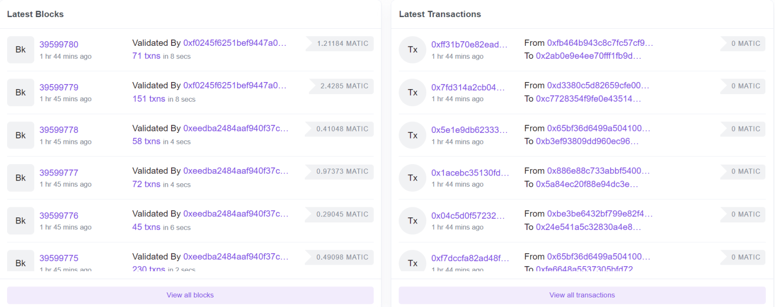 Polygonscan went down, causing unwarranted concern of blockchain outage