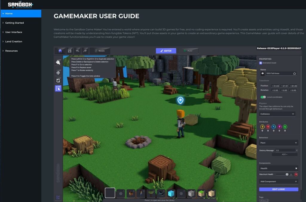 The Sandbox Game Maker Software