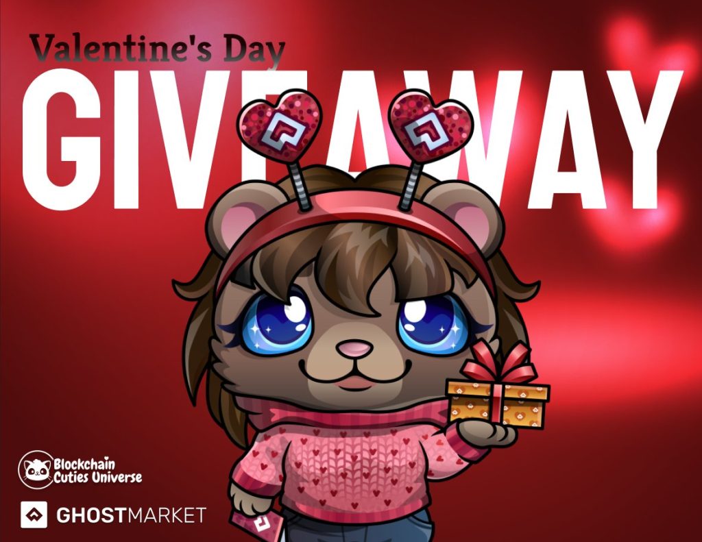 GhostMarket and Blockchain Cuties collaborate on Valentine’s Day giveaway campaign