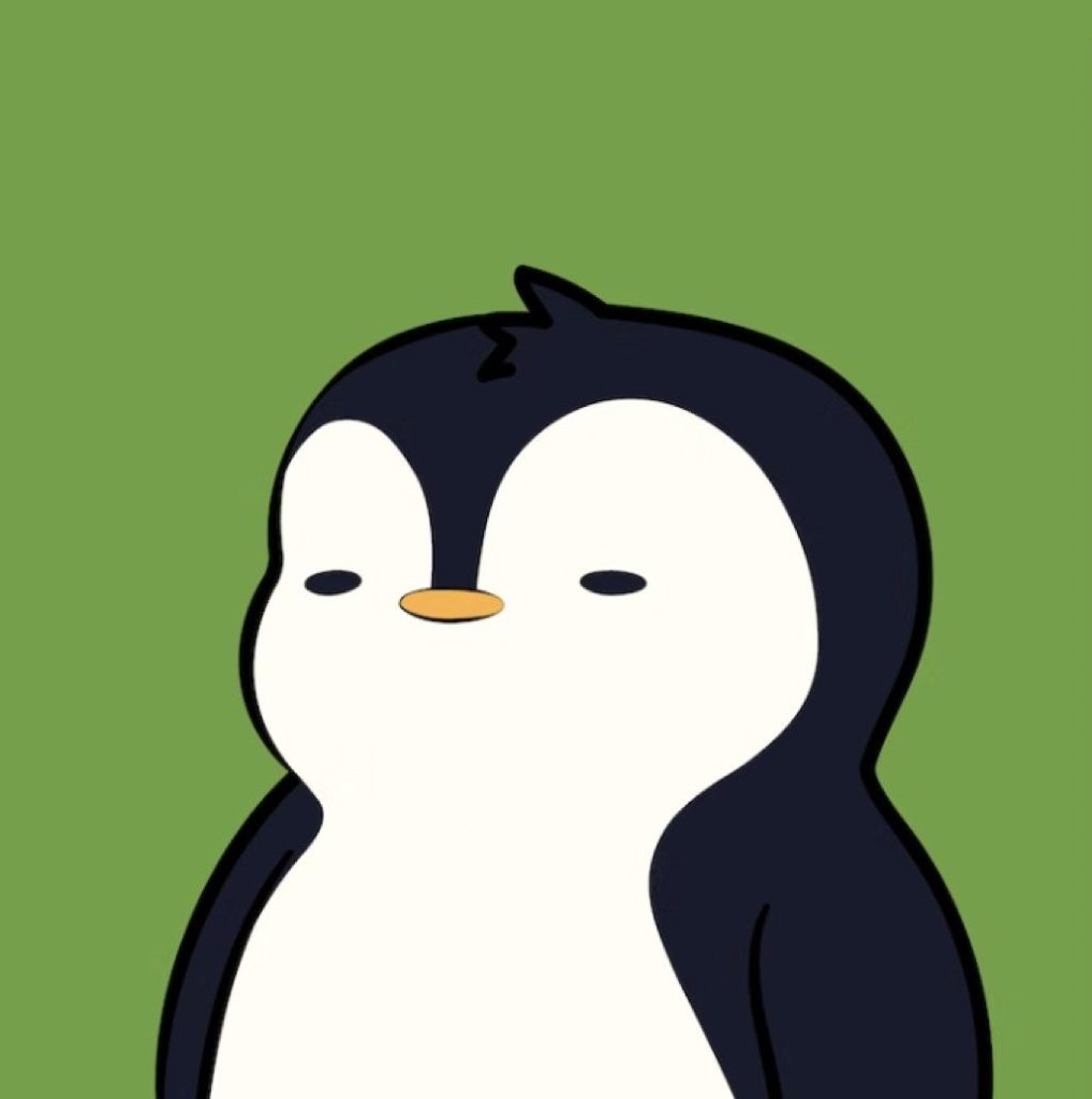 Pudgy Penguins NFT Sells For An Incredible 400ETH ($600K) Image of penguin with a green background
