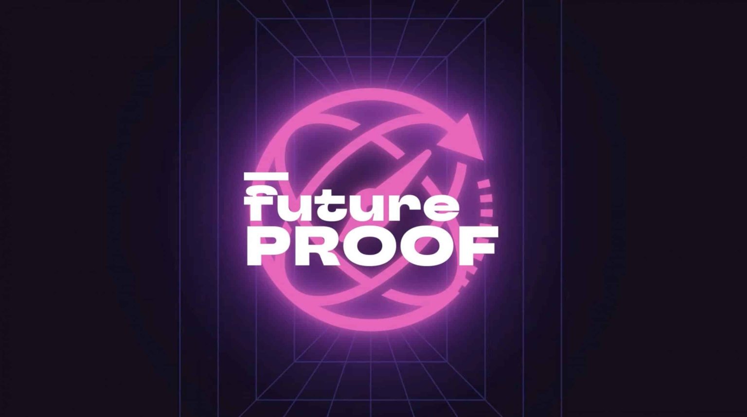 PROOF Announces Several NFT Events and Curated Art Drop pink circle with words 'future proof'