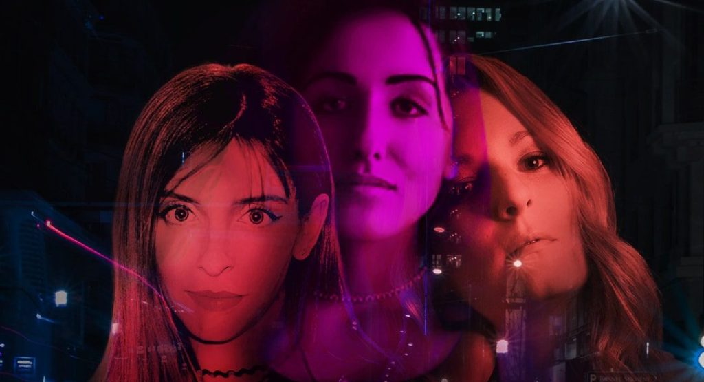 YSL Beauty Unveils Web3 Campaign’s 2nd Chapter With Exclusive NFT Drop digital poster of three female faces in the night for YSL Beauty