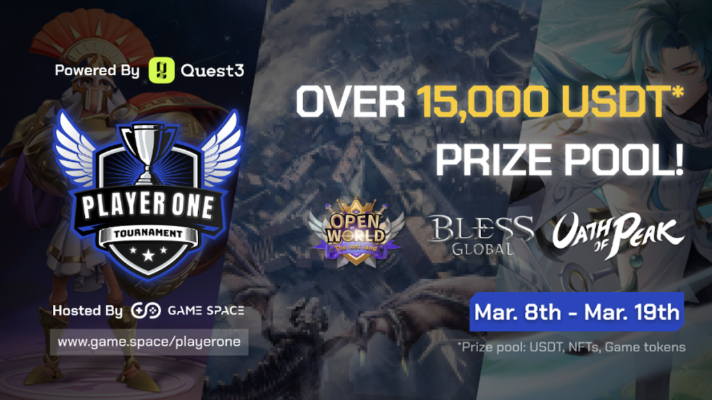 Game Space debuts Player One Tournament Season 2 featuring AAA Web3 Games The Lost Land, Oath of Peak and Bless Global Game Space debuts Player One Tournament Season 2 featuring AAA Web3 Games The Lost Land, Oath of Peak and Bless Global