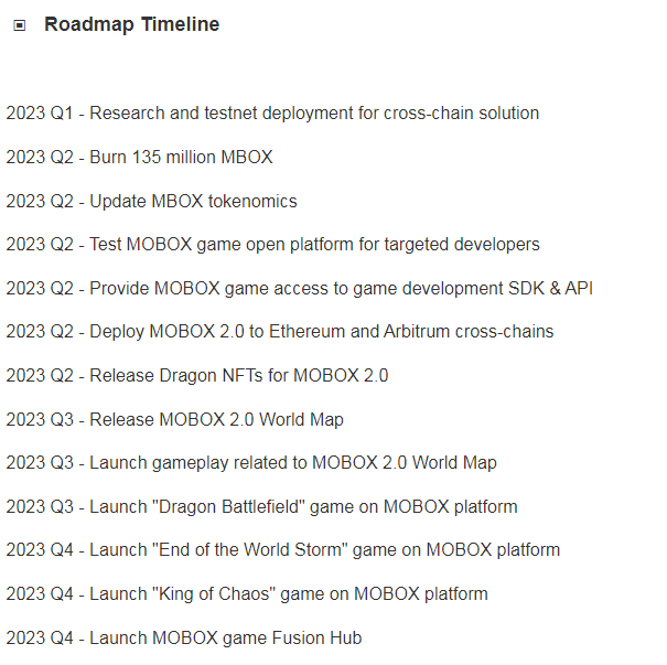 Mobox 2.0 roadmap