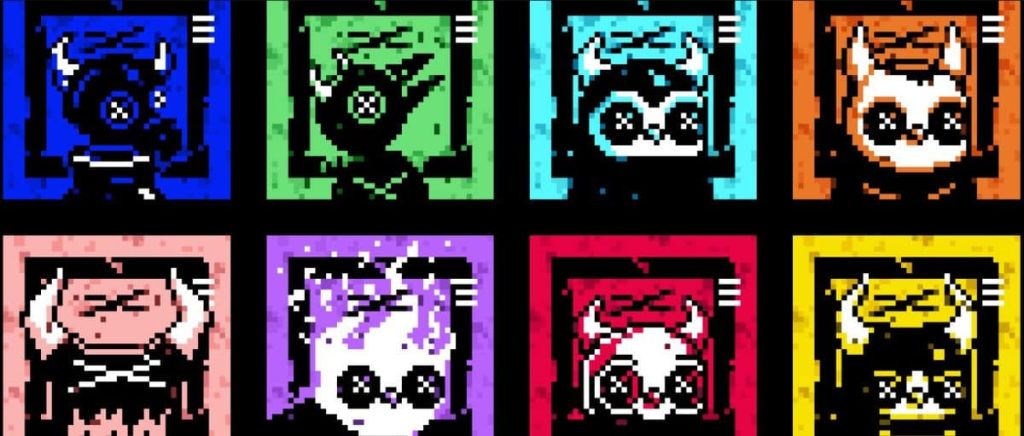 The Exciting New Collab from Moonbirds and Des Lucréce! digital poster of the Defybirds NFT collection by Moonbirds