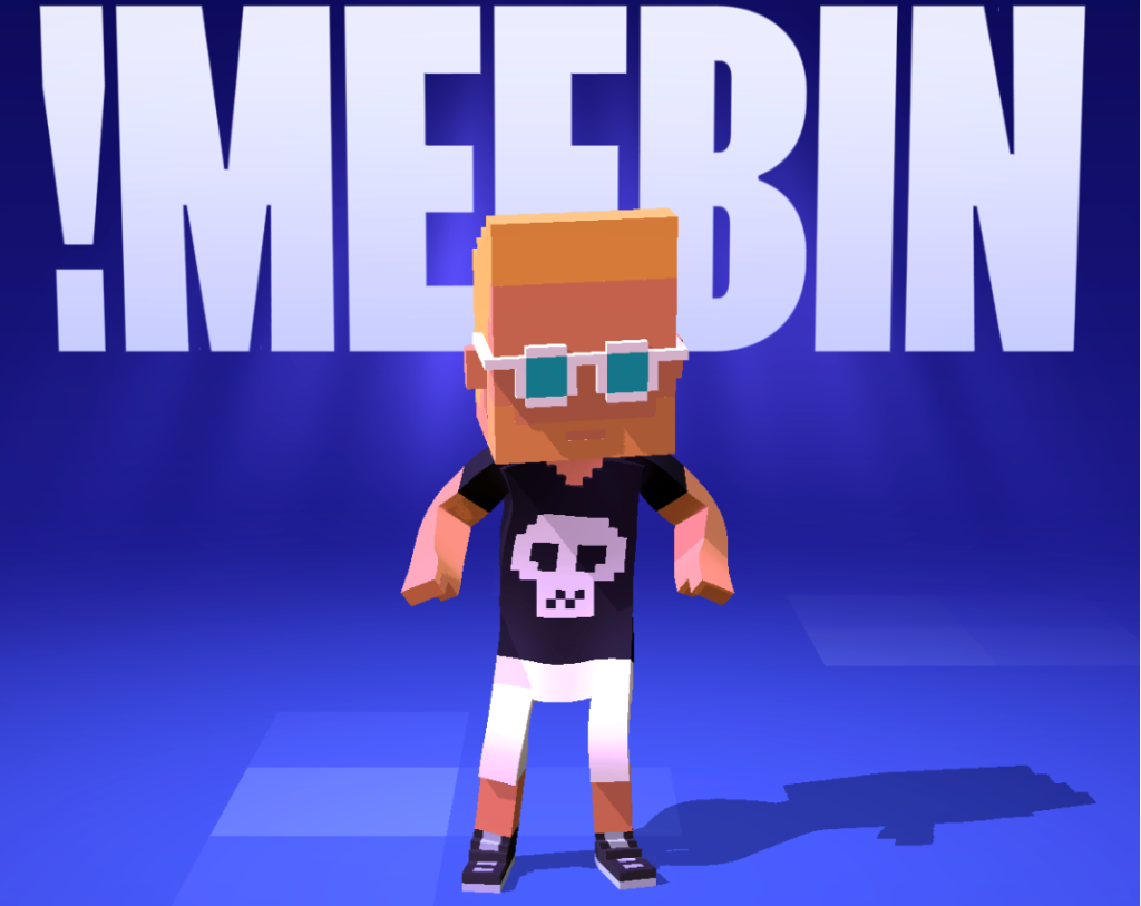 Meebits Celebrate Their Second Birthday digital poster of a Meebits NFT PFP