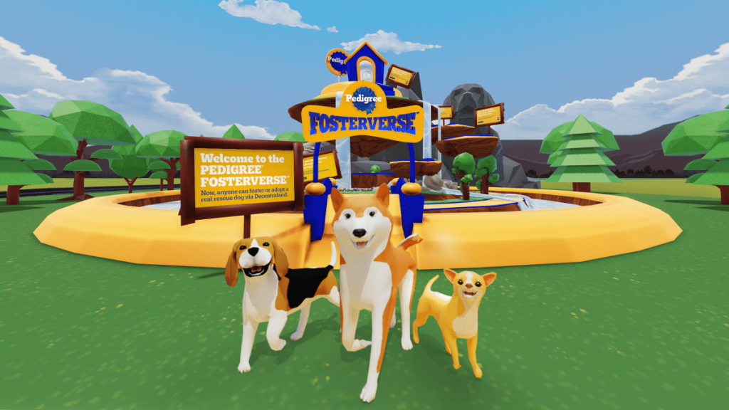 PEDIGREE Enters The Metaverse To Combat Pet Homelessness Image of the metaverse 'fosterverse' Pedigree Metaverse