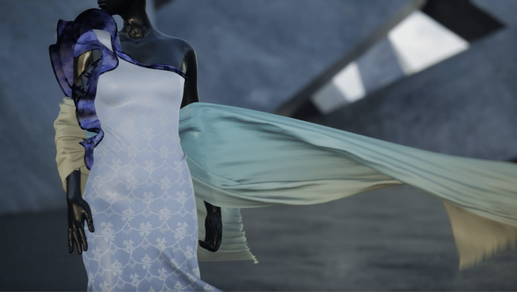 Digital Fashion Catches the Eye of Epic Games A screenshot of a digital garment made in CLO and powered by Unreal Engine.