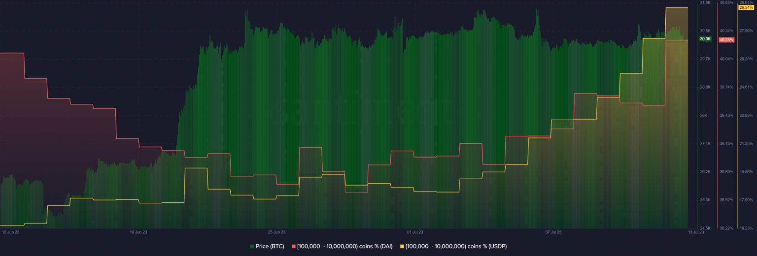 Whales accumulate stablecoins- Here’s why its bullish for Bitcoin