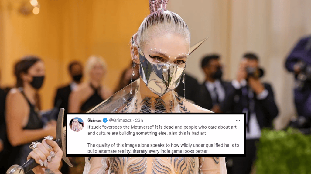 Grimes Targets Zuckerberg Over His Vision For The Metaverse Grimes