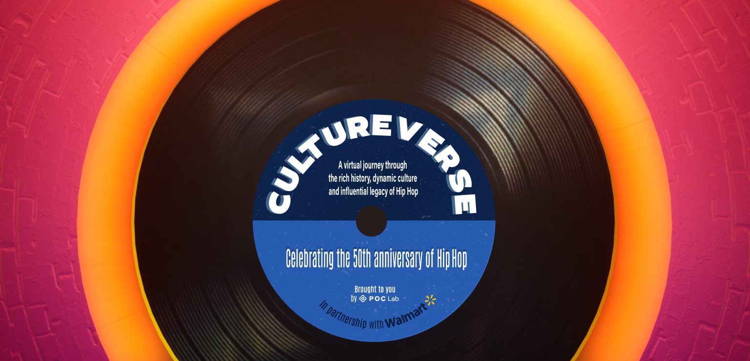 A Virtual Ode to Hip-Hop announcement poster for POC Labs Cultureverse