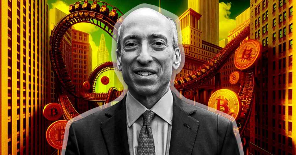 Gary Gensler compares Bitcoin’s latest all-time high to a ‘roller coaster ride’ Gary Gensler compares Bitcoin’s latest all-time high to a ‘roller coaster ride’