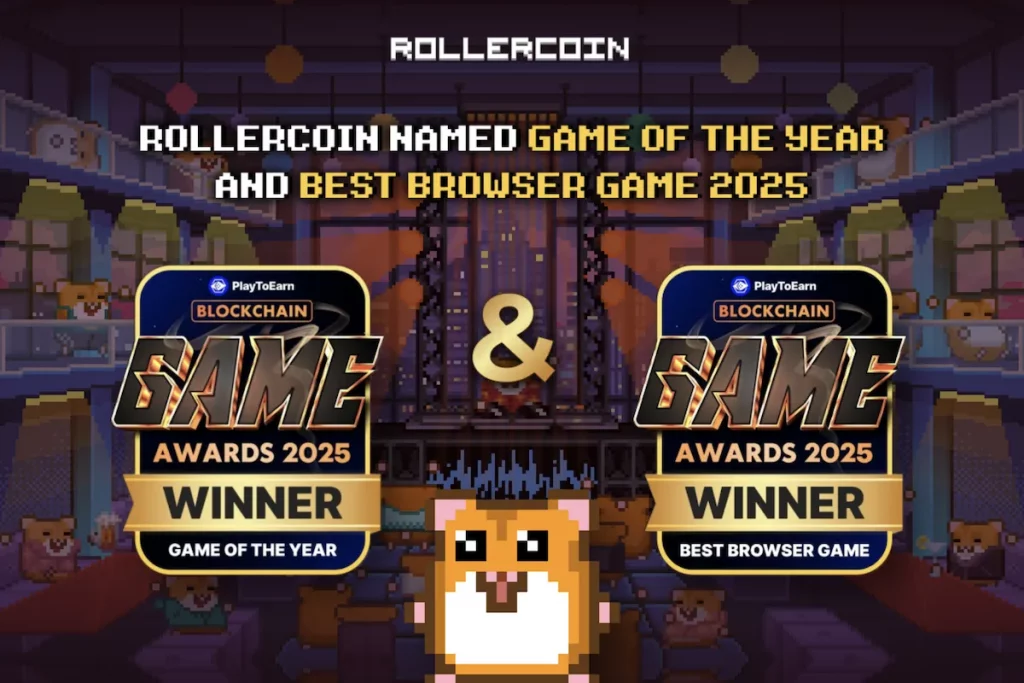 RollerCoin Named Game of the Year and Best Browser Game at the 2025 Blockchain Game Awards