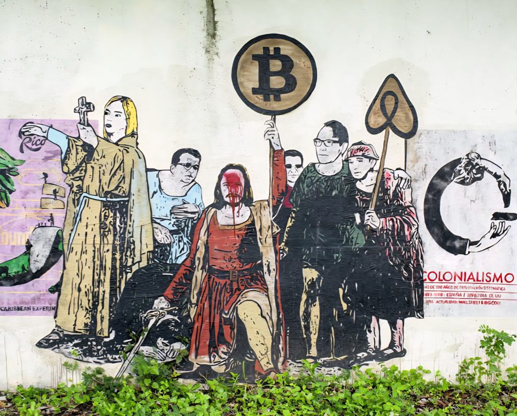 Mural showing Brocks hate in Puerto Rico