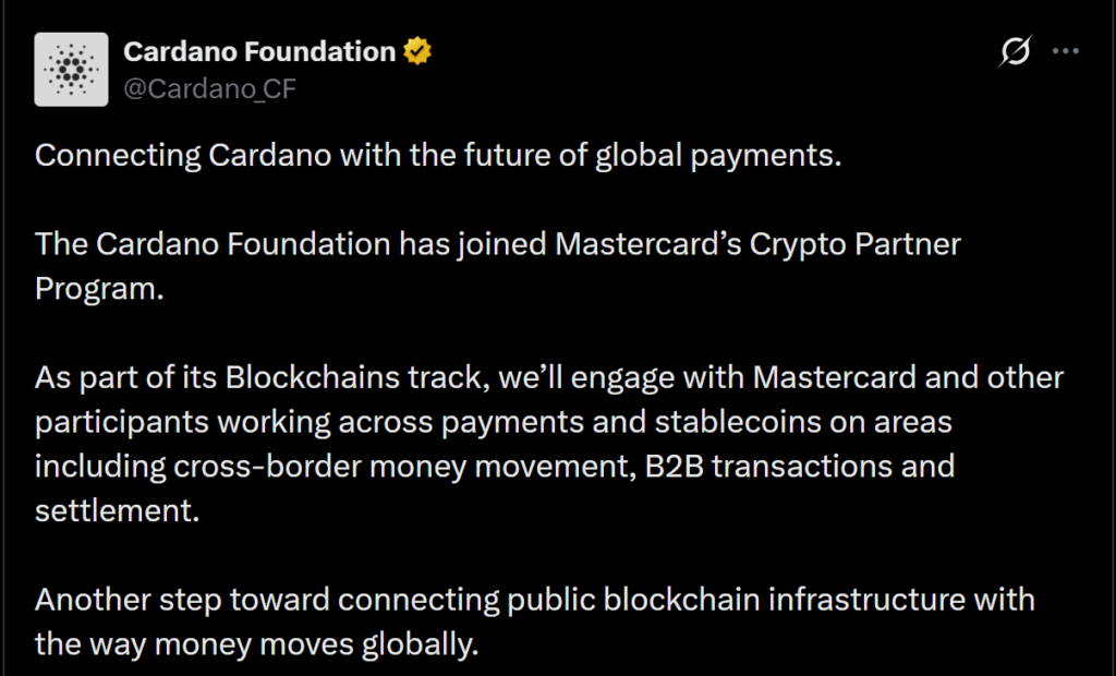 Cardano joins Mastercard crypto program – Can ADA turn it into adoption?