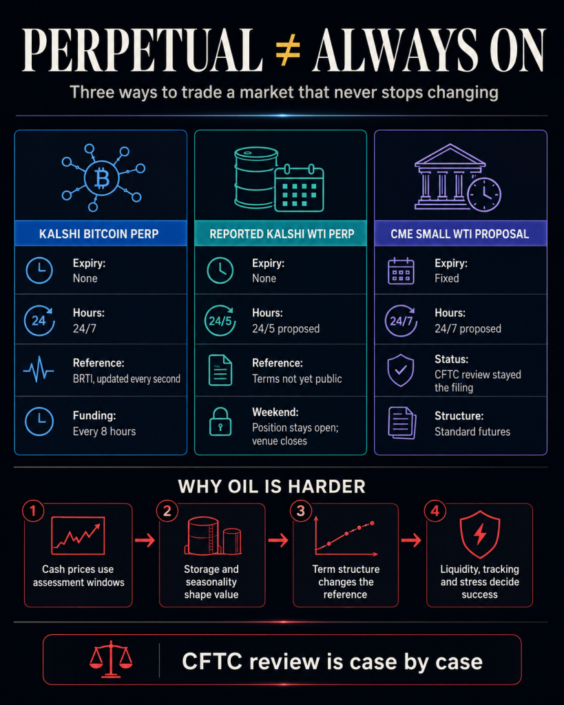 Kalshi’s new oil contract promises non-stop exposure, but a hidden flaw could expose traders to massive weekend shocks Kalshi's new oil contract promises non-stop exposure, but a hidden flaw could expose traders to massive weekend shocks