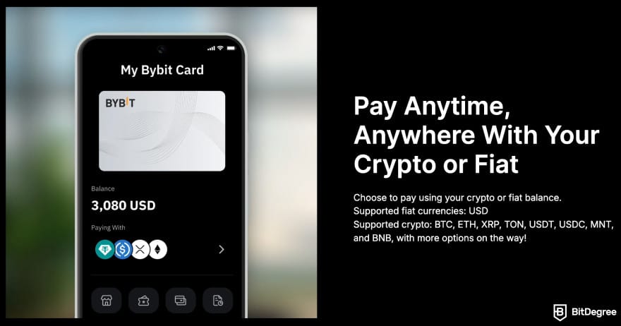The flexibility of Bybit Card. The flexibility of Bybit Card.