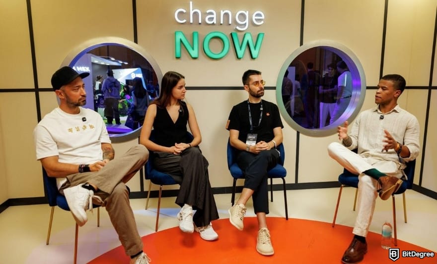 one of the panels hosted by ChangeNOW at TOKEN2049 Singapore.